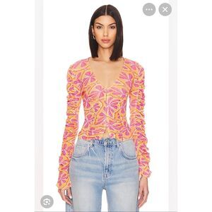 Free People Rusched Top